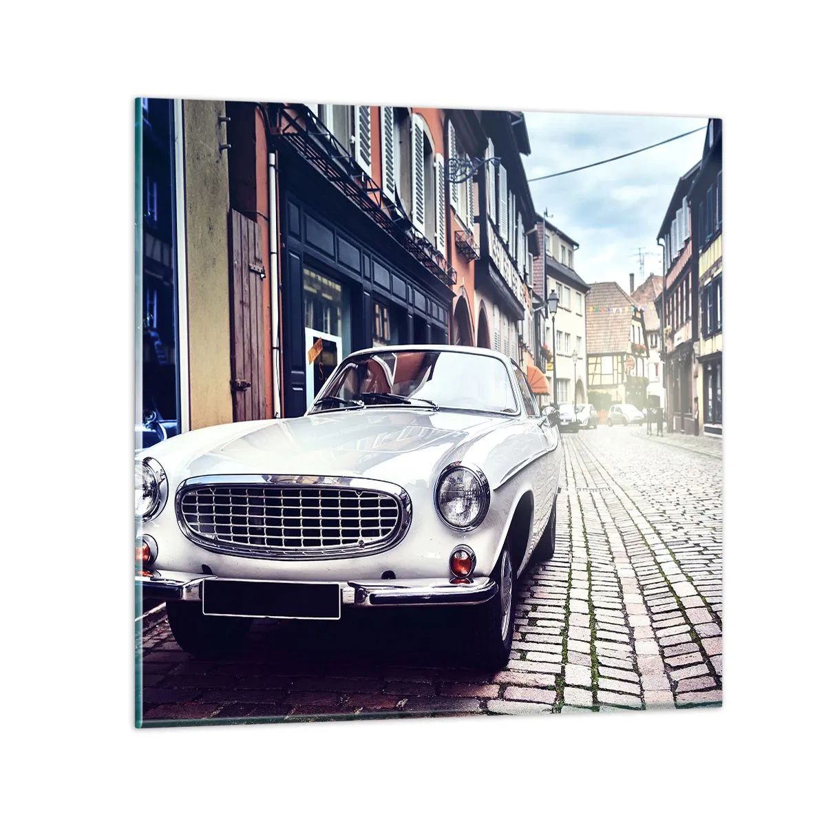 Billede på glas - Fortiden er i dag - 70x70 cm