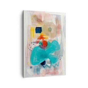 Lærredstryk - Billede på lærred - Et farverigt spil - 50x70 cm
