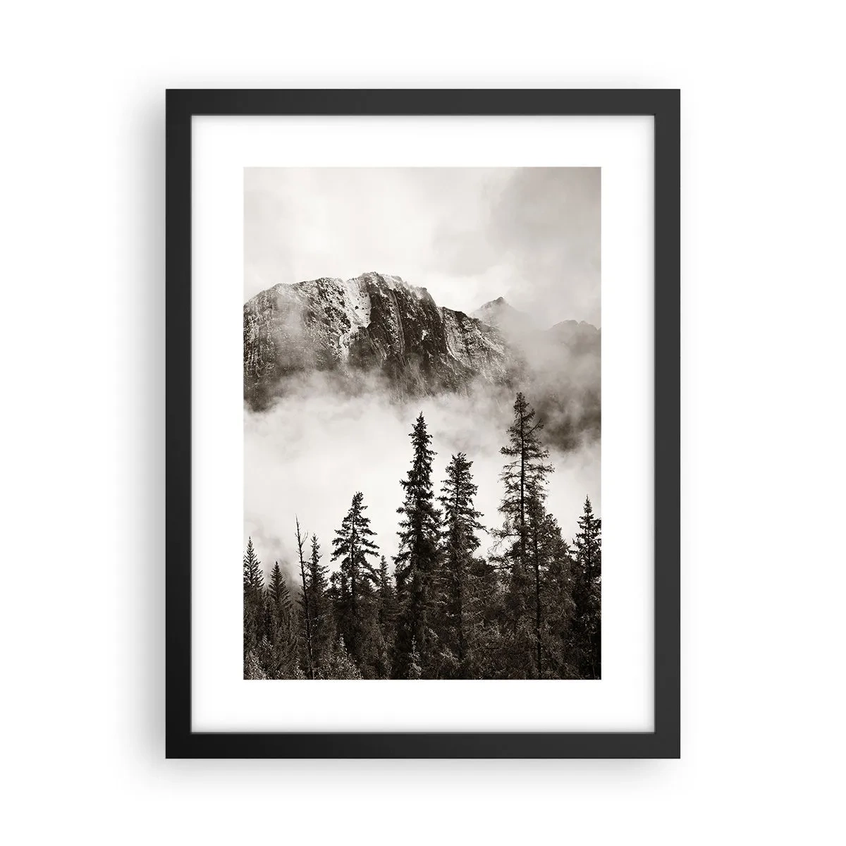 Plakat i sort ramme - Granit hersker - 30x40 cm