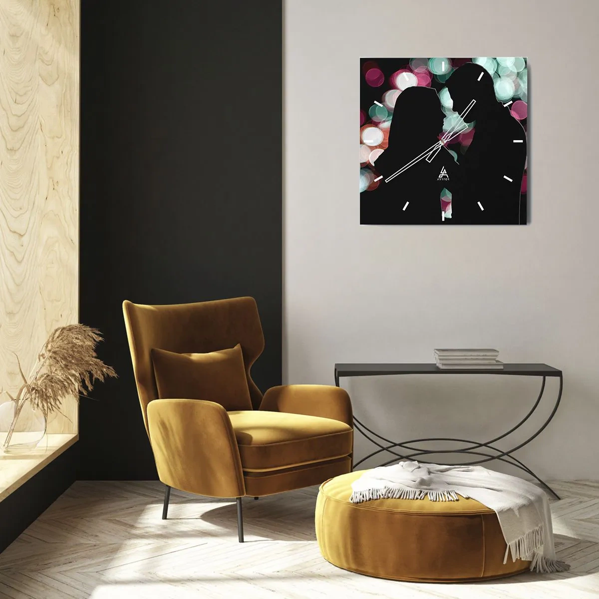 Vægur, Uret - Ja! - 40x40 cm