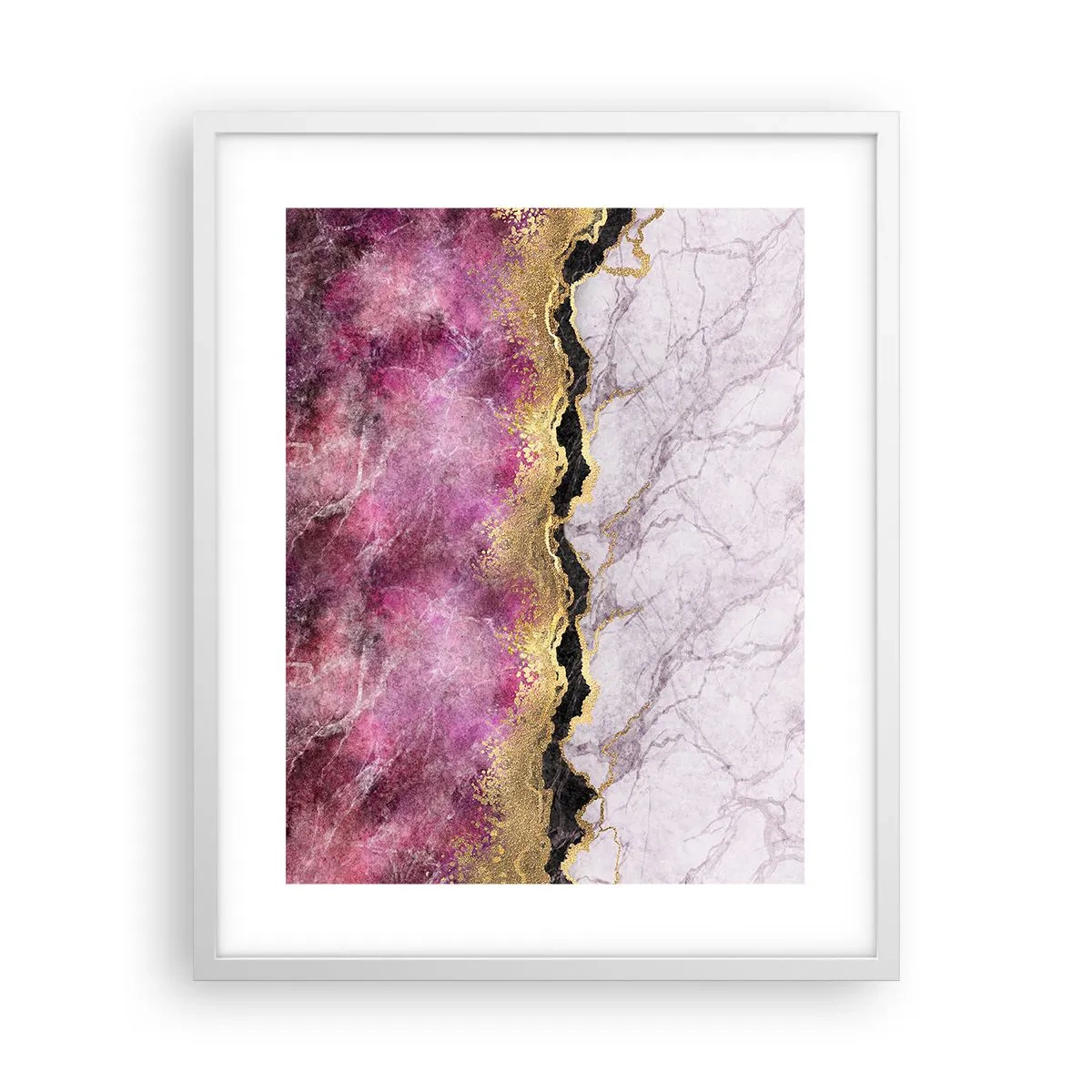 Plakat i hvid ramme - På grænsen - 40x50 cm