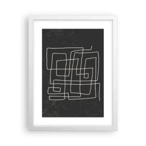 Plakat i hvid ramme - Ikke helt så enkel - 30x40 cm