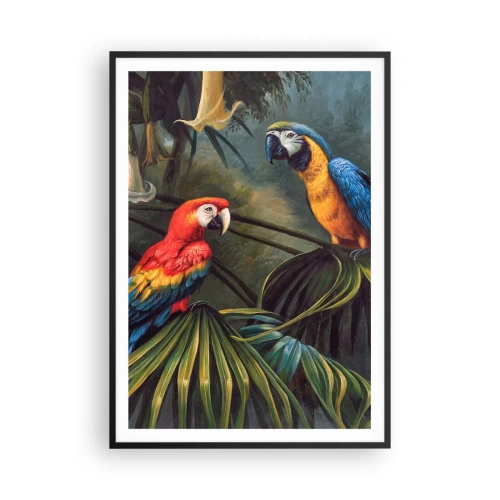 Plakat i sort ramme - Romantik i troperne - 70x100 cm