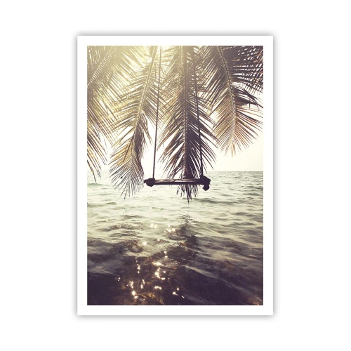 Plakat - Du kan svæve i skyerne efter behag - 70x100 cm