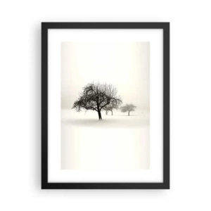 Plakat i sort ramme - Vintersøvn - 30x40 cm