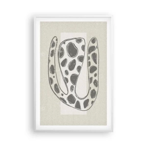 Plakat i hvid ramme - Bizart væsen - 61x91 cm
