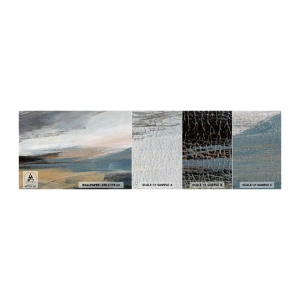 Prøve Fototapet Premium Sand - Abstraktion: nordligt landskab - Stykke, Abstraktion, Minimalisme - 100x30 cm