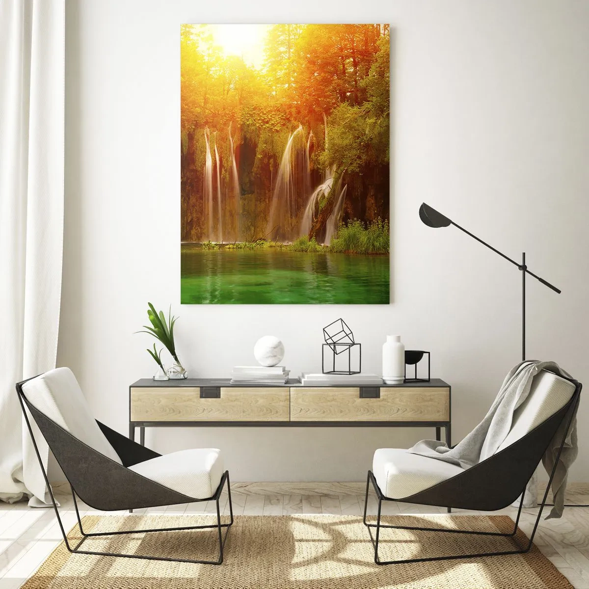 Billede på glas - I solskin og skygge - 70x100 cm