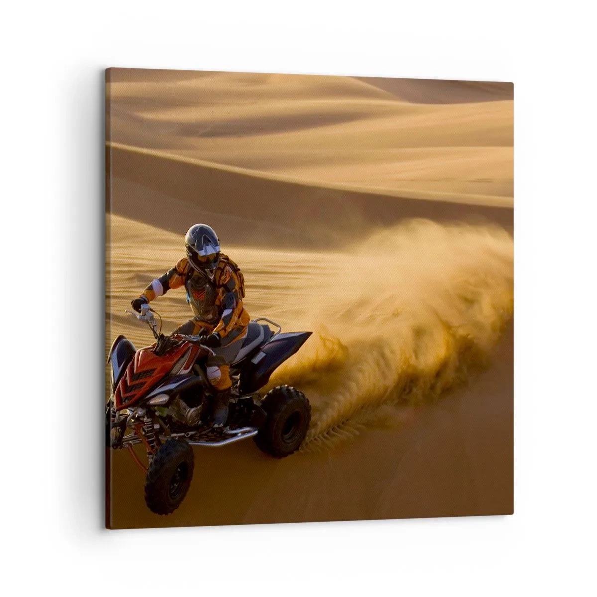 Lærredstryk - Billede på lærred - På bølger af sand - 50x50 cm