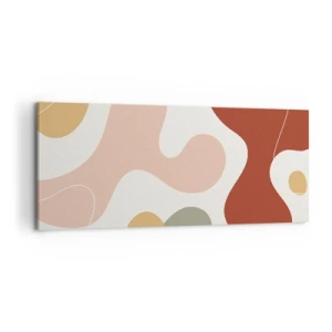 Lærredstryk - Billede på lærred - Es eller flores? - 120x50 cm