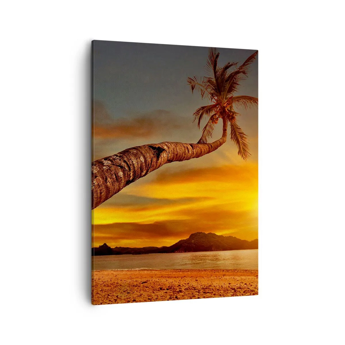 Lærredstryk - Billede på lærred - Eksotisk ferie, eventyr i Caribien - 50x70 cm