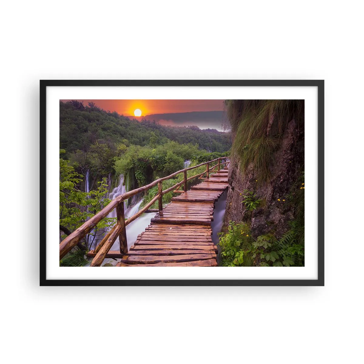 Plakat i sort ramme - En utrolig skønhed - 70x50 cm