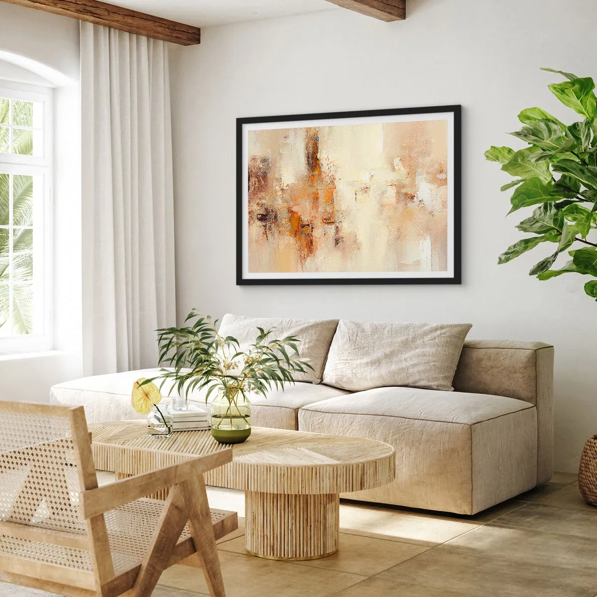 Plakat i sort ramme - Ravets sjæl - 100x70 cm