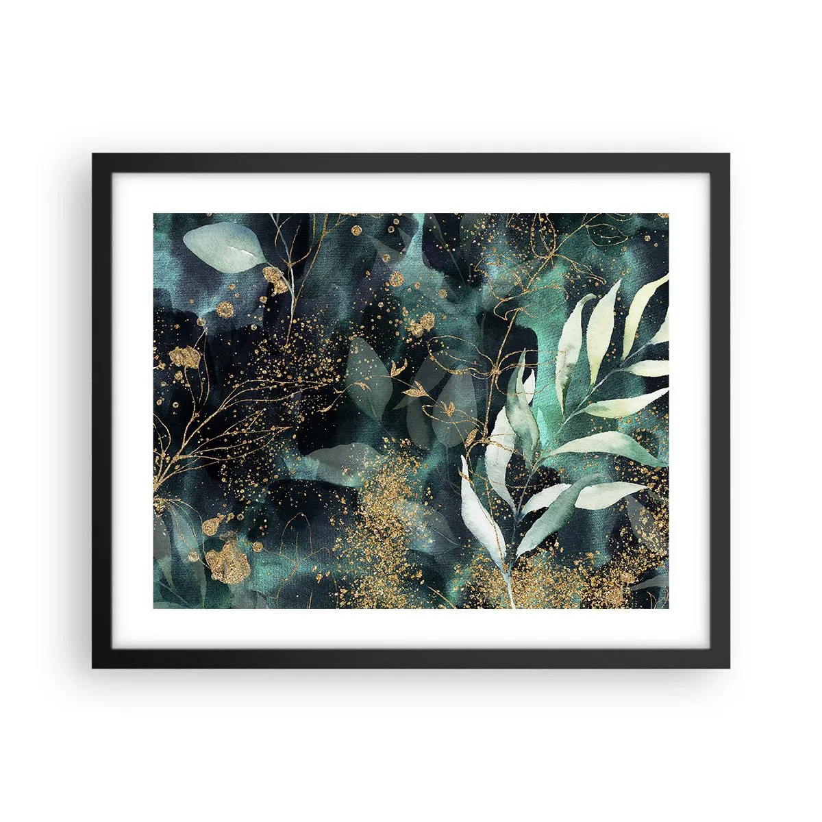 Plakat i sort ramme - Fortryllet have - 50x40 cm