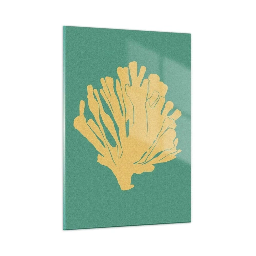 Billede på glas - En busk af undervandsskov - 50x70 cm