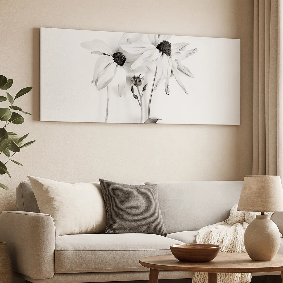 Lærredstryk - Billede på lærred - Ingen ønsker at være alene - 30x30 cm