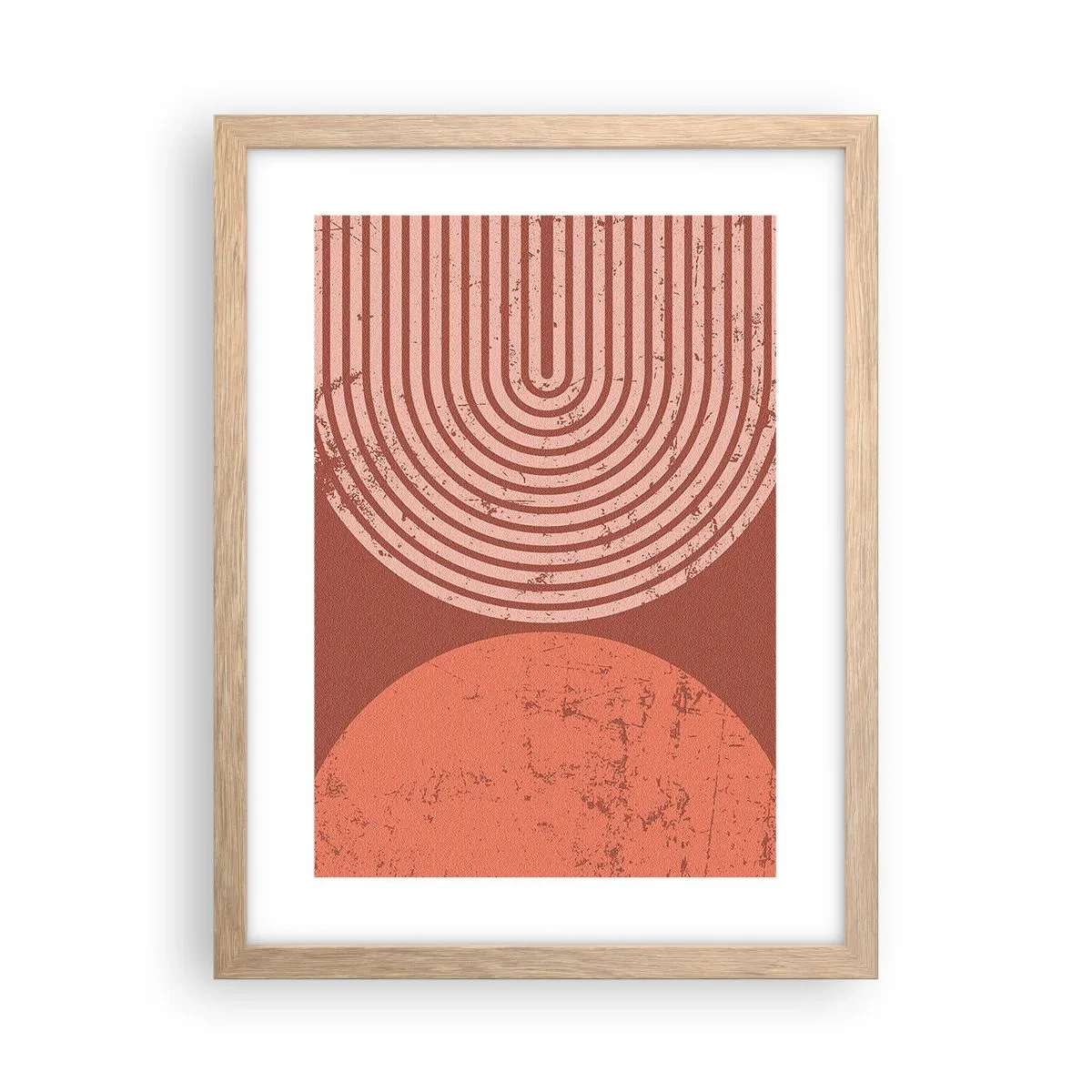 Plakat i ramme af lyst egetræ - Tæt forhold - 30x40 cm