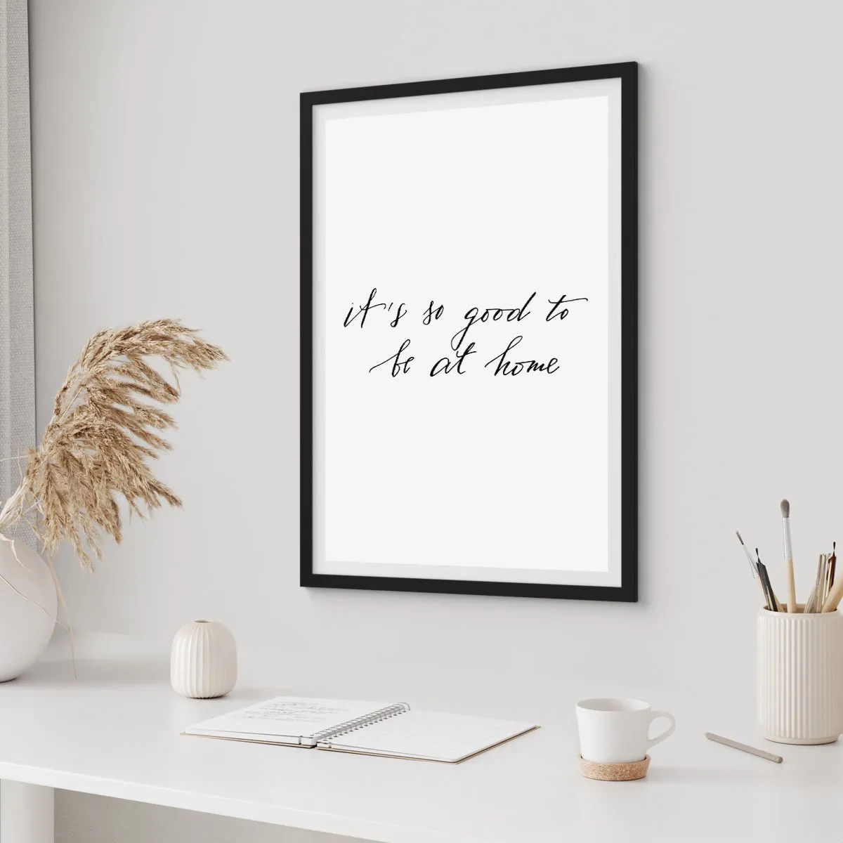 Plakat i sort ramme - Hele sandheden - 40x50 cm