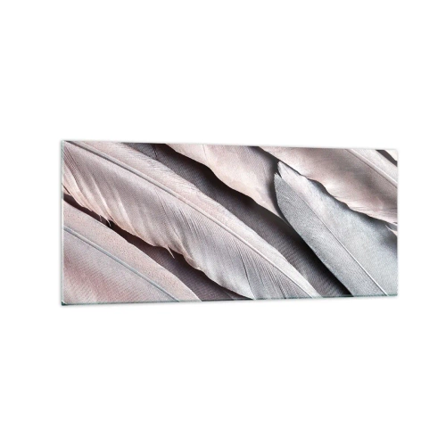 Billede på glas - I lyserødt sølv - 120x50 cm