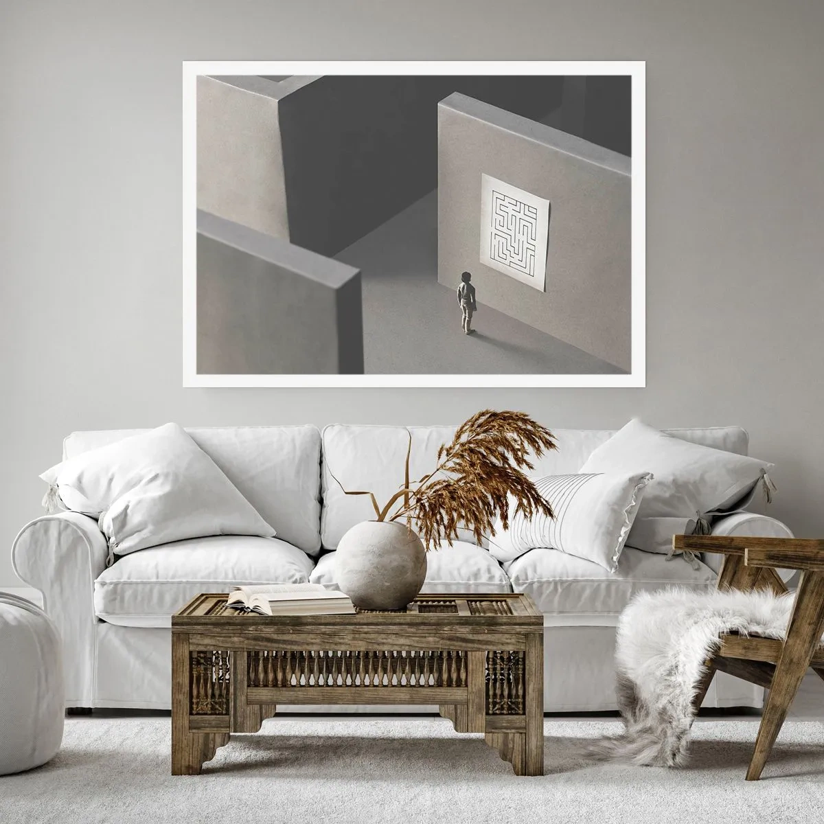 Plakat - Men hvor er jeg? - 70x50 cm