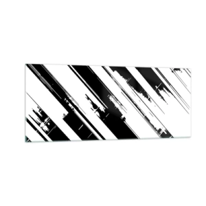 Billede på glas - Intens og dynamisk komposition - 100x40 cm