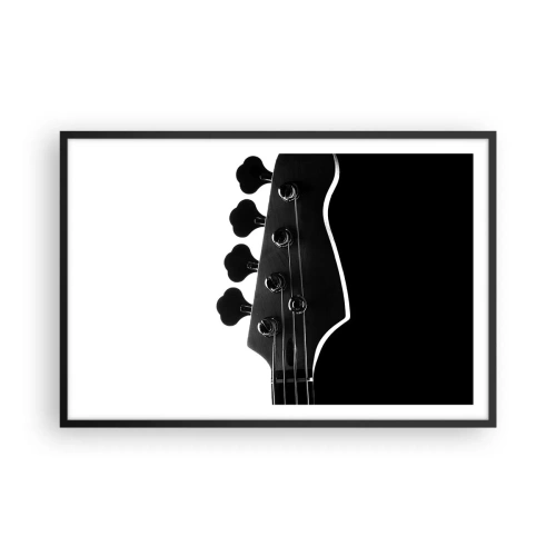 Plakat i sort ramme - Stilhed i klipper  - 91x61 cm