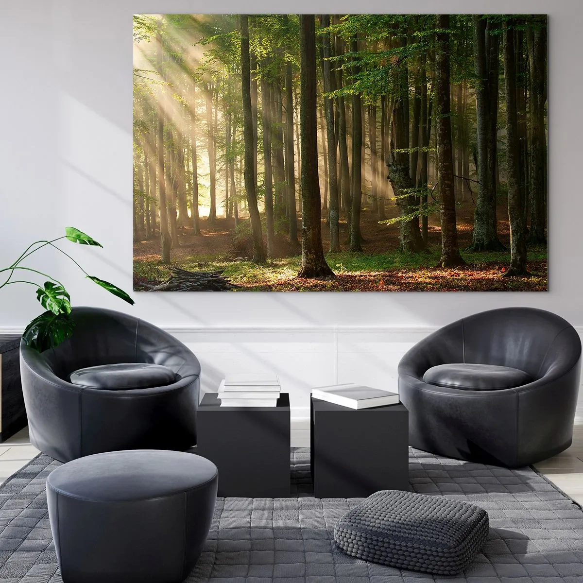 Billede på glas - Strålende på en forårsmorgen - 100x70 cm