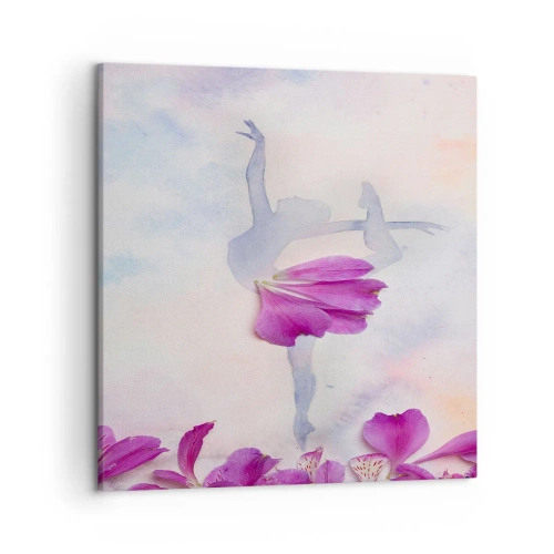 Lærredstryk - Billede på lærred - Delikat som en blomst - 50x50 cm