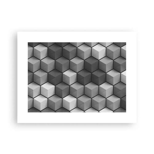 Plakat - Kubistisk puslespil - 40x30 cm