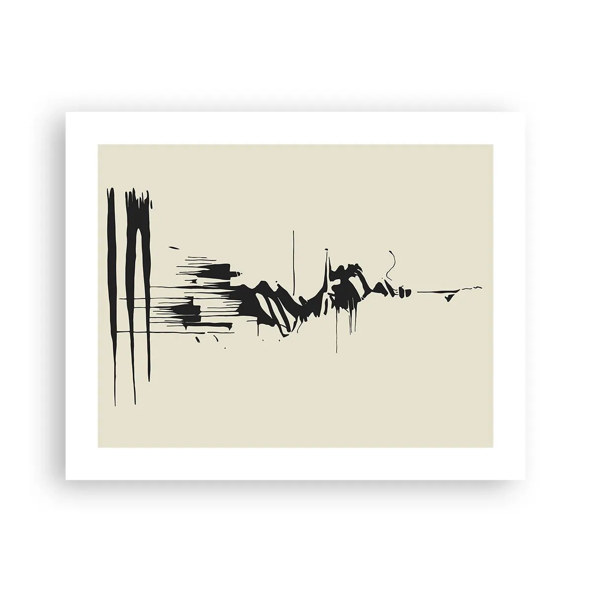 Plakat - Skyndsom abstraktion - 50x40 cm