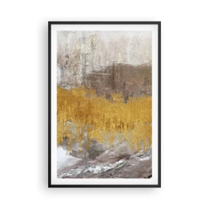 Plakat i sort ramme - En gylden eksplosion - 61x91 cm