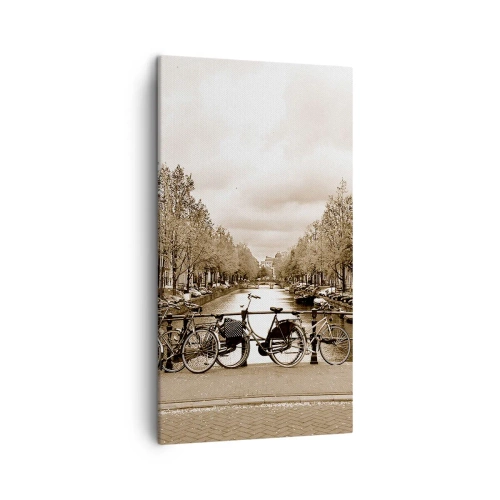 Lærredstryk - Billede på lærred - Hollandsk atmosfære - 45x80 cm