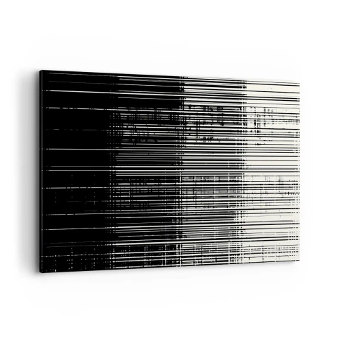 Lærredstryk - Billede på lærred - Bølger og vibrationer - 120x80 cm