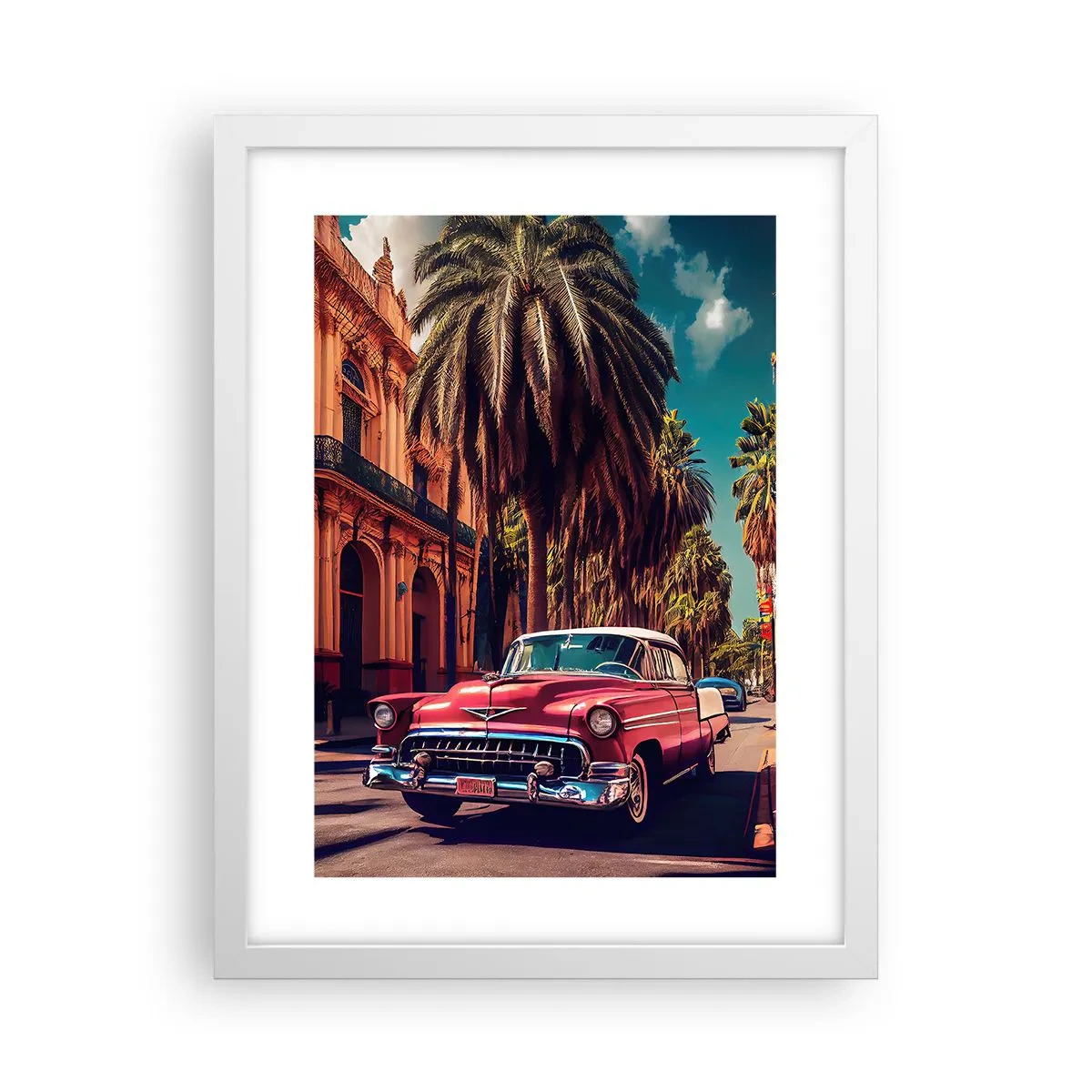 Plakat i hvid ramme - Stadig i Havana - 30x40 cm