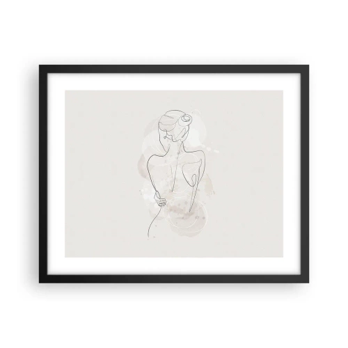 Plakat i sort ramme - Som et følsomt instrument - 50x40 cm