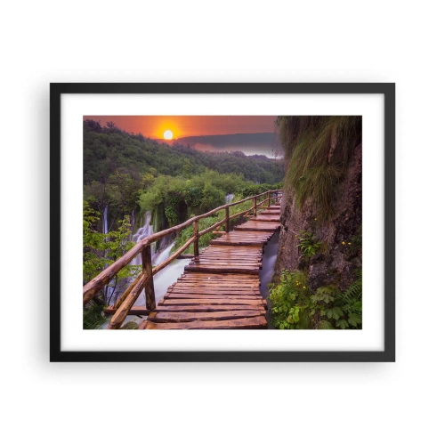 Plakat i sort ramme - En utrolig skønhed - 50x40 cm