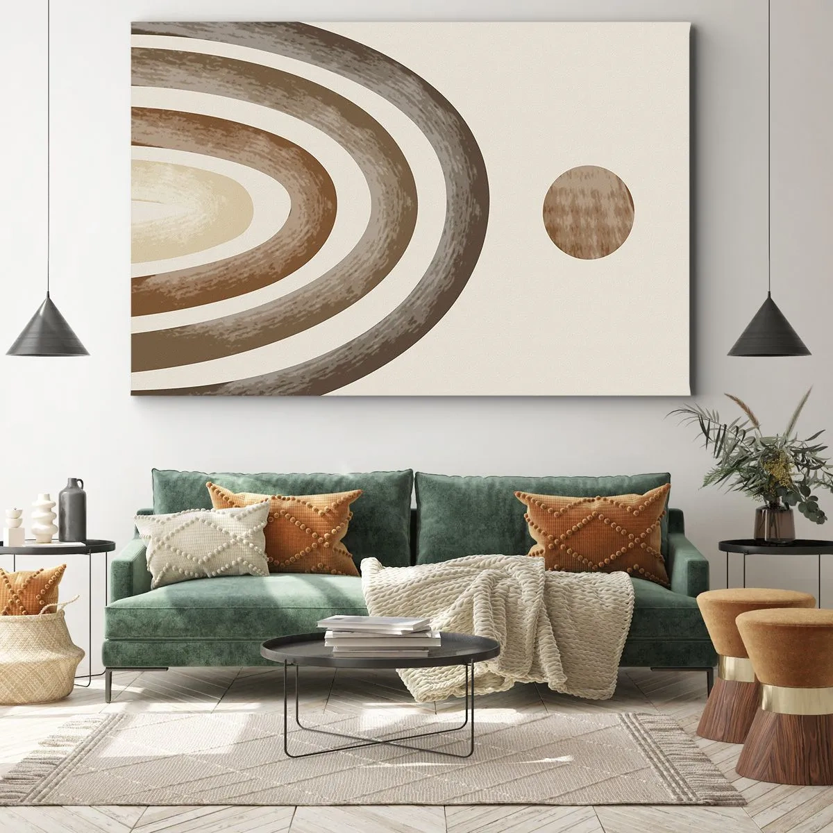 Lærredstryk - Billede på lærred - I en galakse langt, langt væk - 70x50 cm