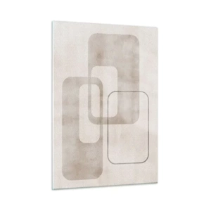 Billede på glas - Geometrisk fuga - 50x70 cm