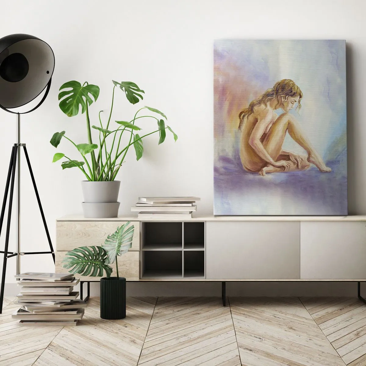 Lærredstryk - Billede på lærred - Ungdomens handling - 70x100 cm