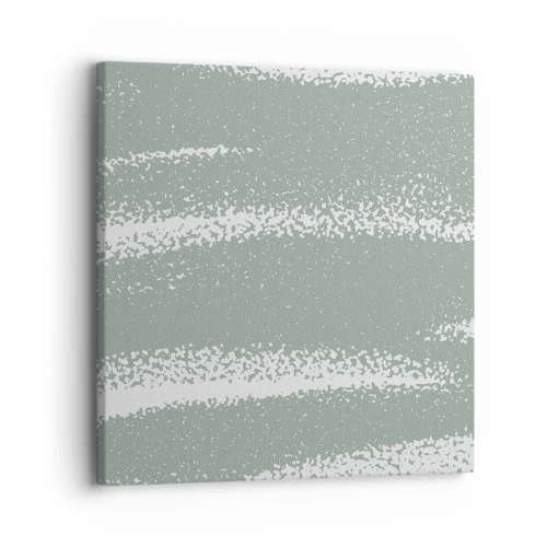 Lærredstryk - Billede på lærred - Abstraktion i vinterstemning - 30x30 cm