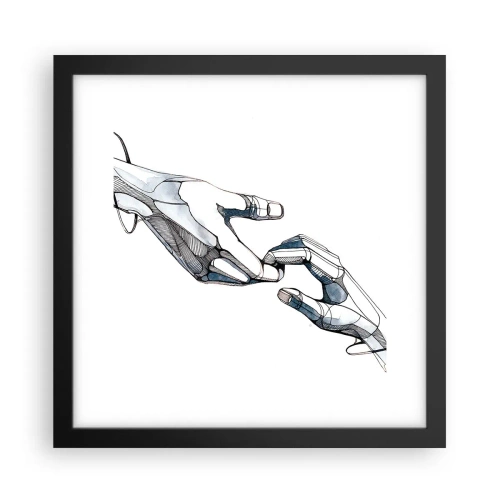 Plakat i sort ramme - En god gestus - 30x30 cm