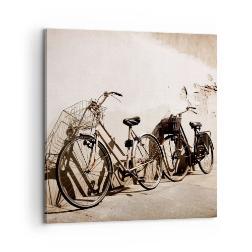 Lærredstryk - Billede på lærred - Uforglemmelig charme fra fortiden - 60x60 cm