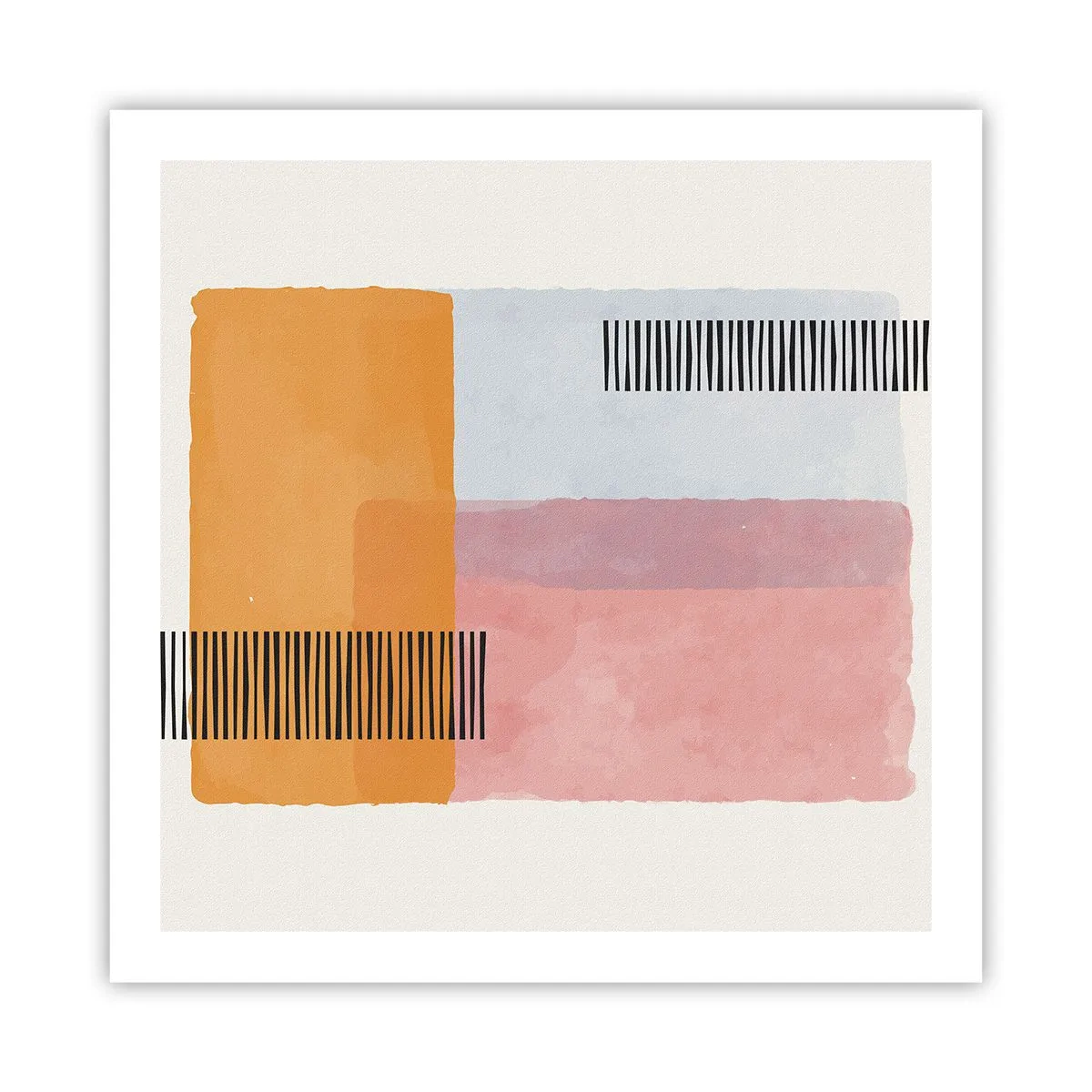 Plakat - Fra hjørne til hjørne - 60x60 cm