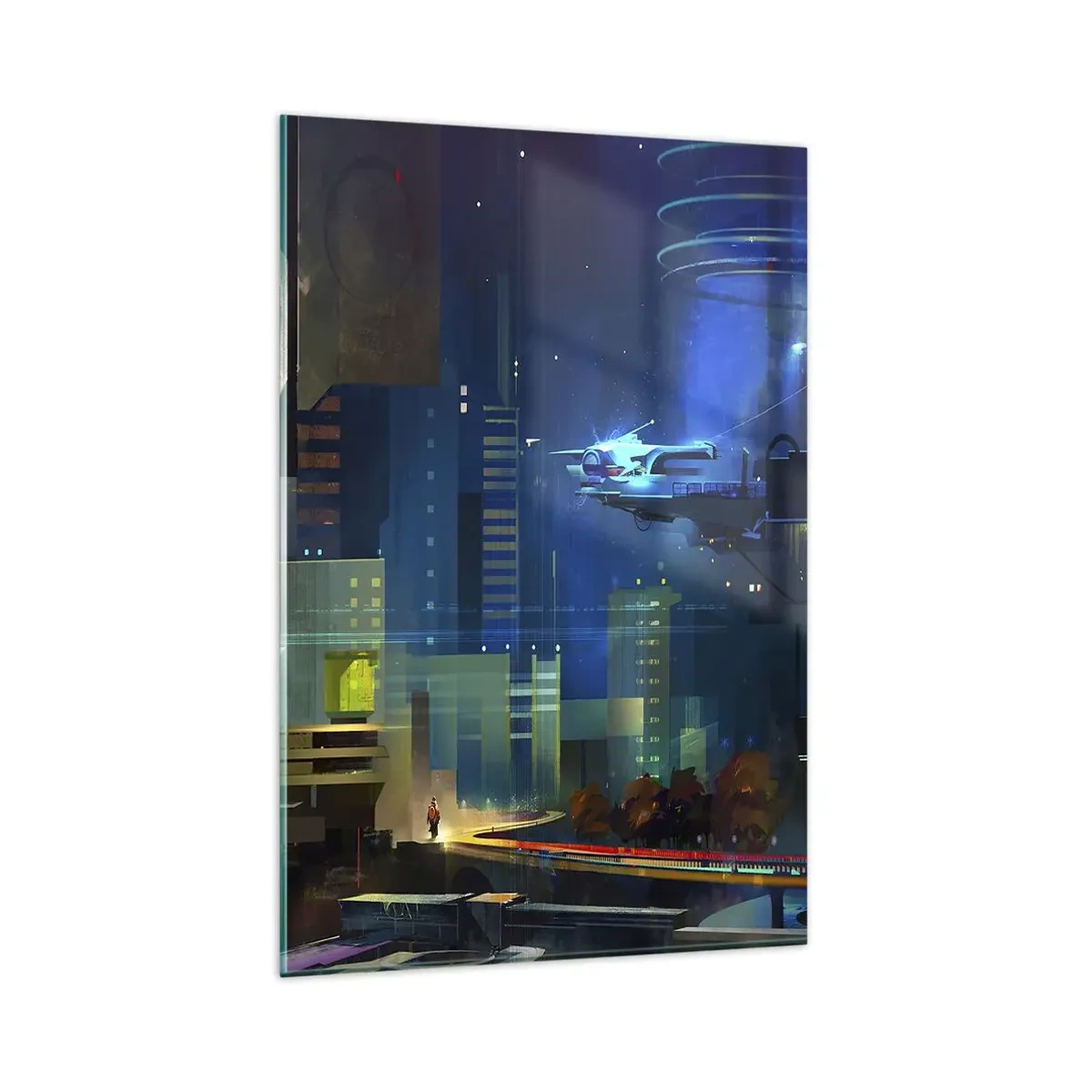 Billede på glas - I den nærmeste fremtid - 80x120 cm