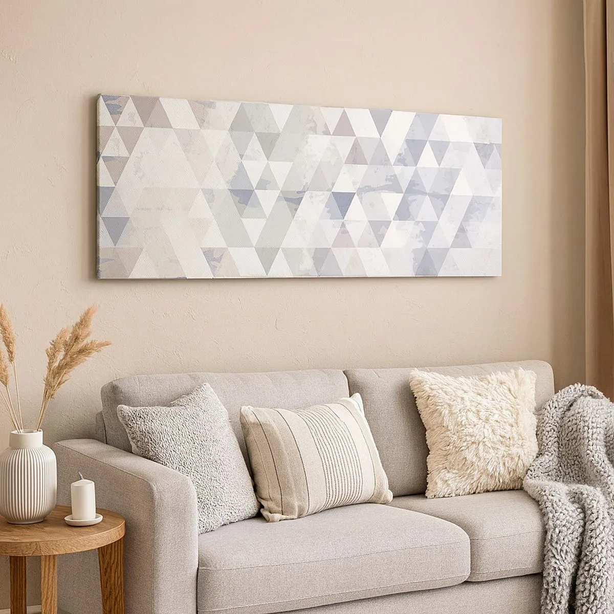 Lærredstryk - Billede på lærred - I takt på tre - 100x40 cm