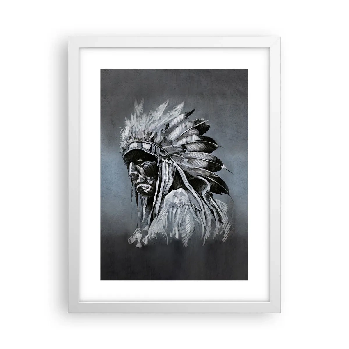 Plakat i hvid ramme - Tilbage til rødderne - 30x40 cm