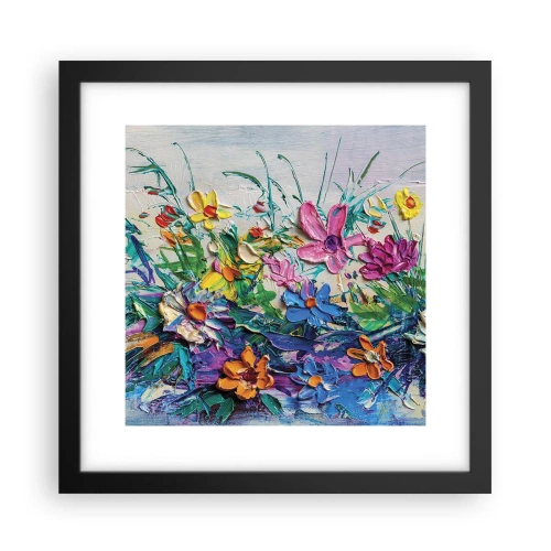 Plakat i sort ramme - Overhovedet ikke et stilleben - 30x30 cm