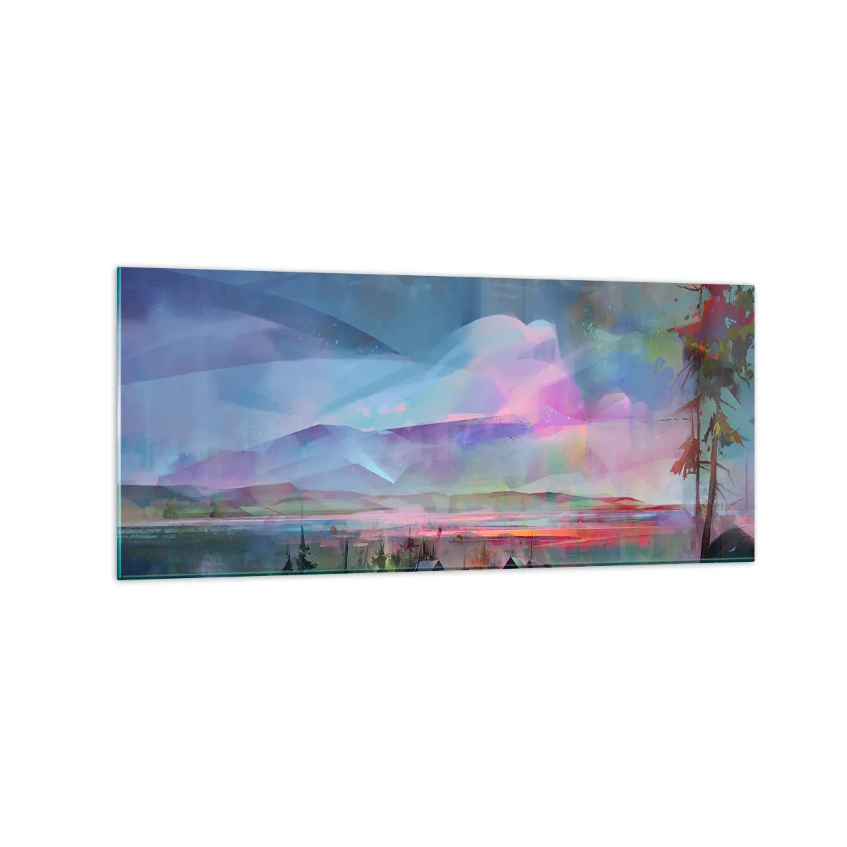 Billede på glas - Under en venlig himmel - 120x50 cm