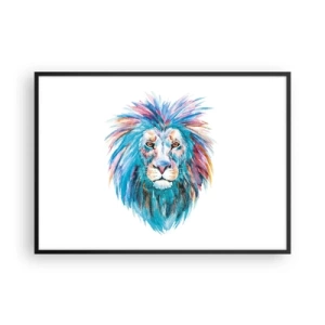 Plakat i sort ramme - En elektrificerende aura - 100x70 cm