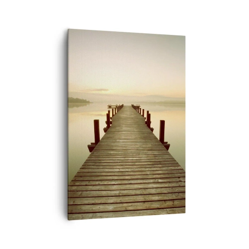 Lærredstryk - Billede på lærred - Før daggry, daggry, lys - 70x100 cm